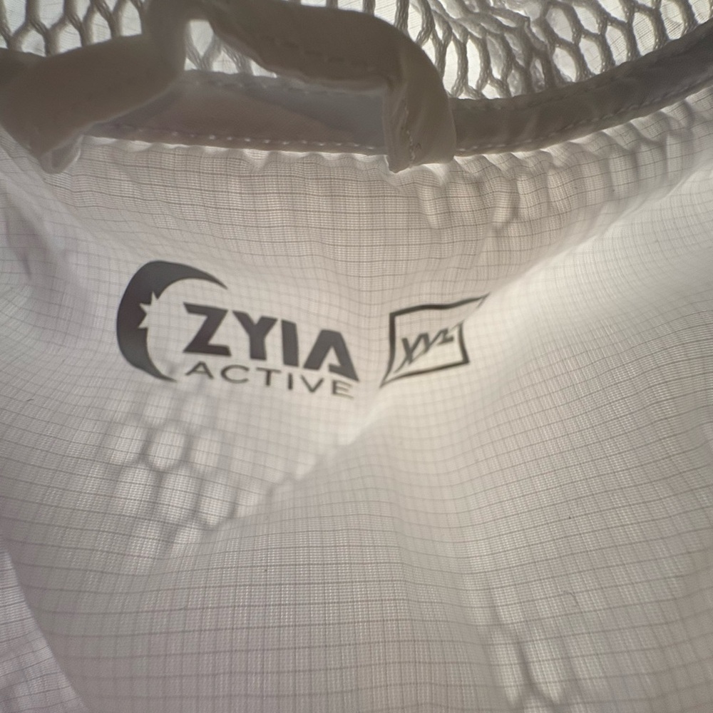 ZYIA White Utility Mesh Jacket - Picture 2 of 4